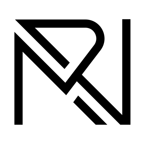 Black RN Minimalist Logo